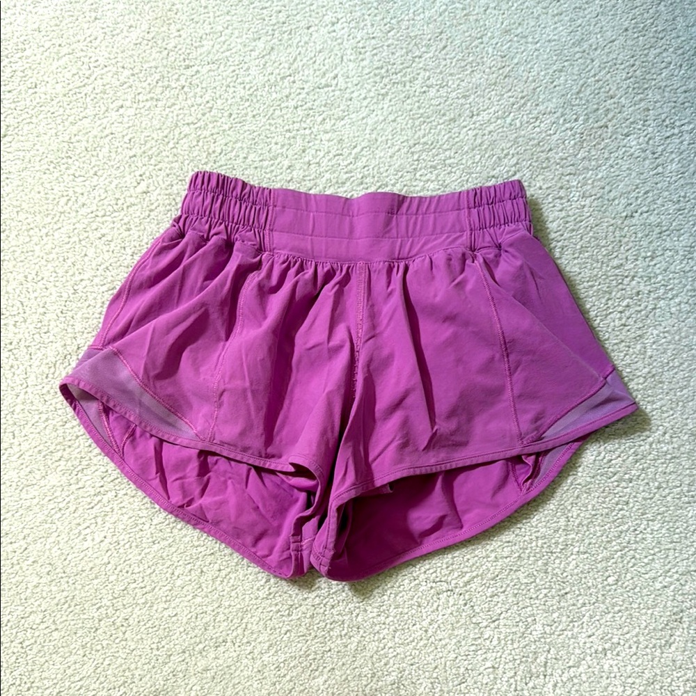 Lululemon Athletica Purple Athletic Shorts Lightweight Elastic Waist